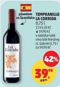 TEMPRANILLO LA CORRIDA, 0,75 l