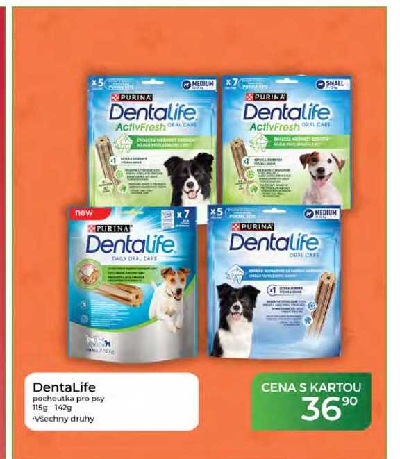 DentaLife pochoutka pro psy 115g-142g 