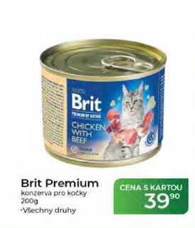 Brit Premium konzerva pro kočky 200g