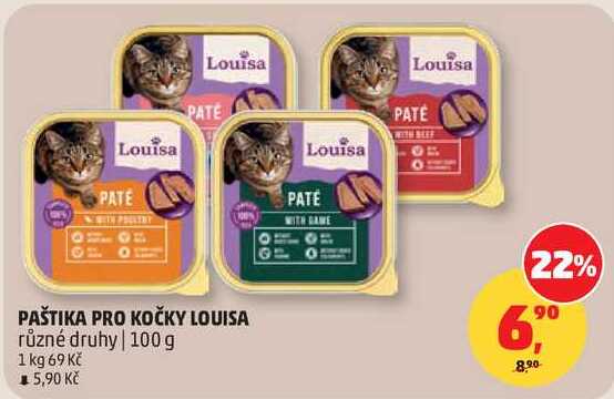 PAŠTIKA PRO KOČKY LOUISA různé druhy, 100 g