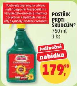 POSTŘIK PROTI ŠKŮDCŮM, 750 ml, 1 ks