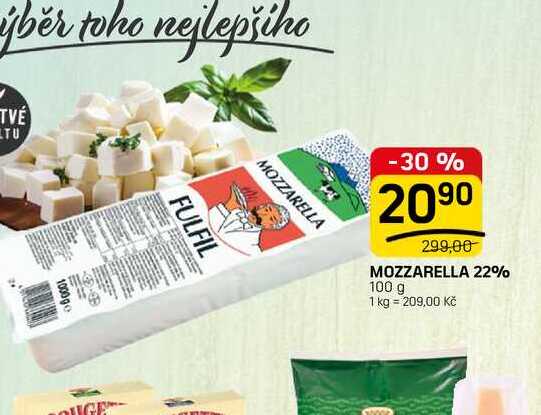 MOZZARELLA 22% 100 g