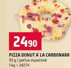 PIZZA DONUT A LA CARBONARA 93 g pečivo dopečené 