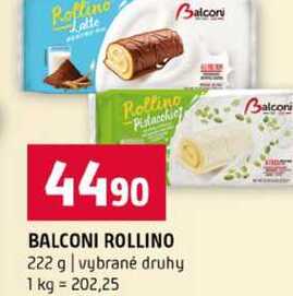 BALCONI ROLLINO 222 g vybrané druhy 