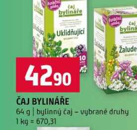 ČAJ BYLINÁŘE 64 g bylinný čaj vybrané druhy