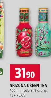 ARIZONA GREEN TEA 450 ml vybrané druhy