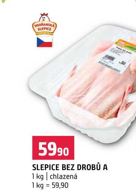 SLEPICE BEZ DROBŮ A 1 kg chlazená