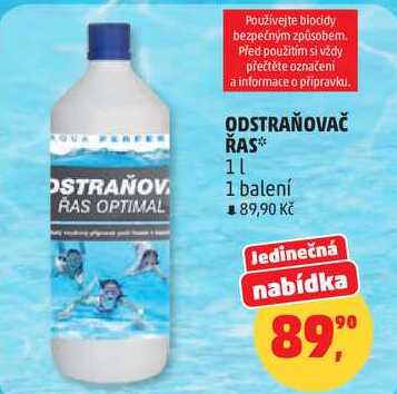ODSTRAŇOVAČ ŘAS, 1 l, 1 balení