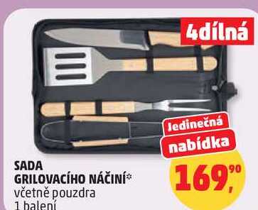SADA GRILOVACÍHO NÁČINÍ včetně pouzdra, 1 balení