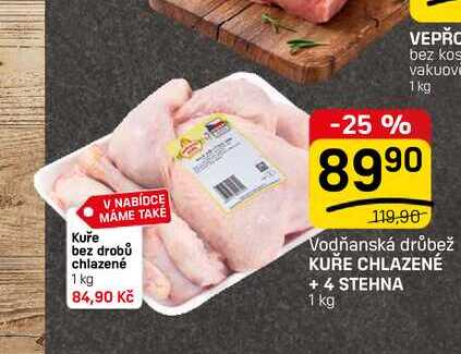 KUŘE CHLAZENÉ + 4 STEHNA 1 kg