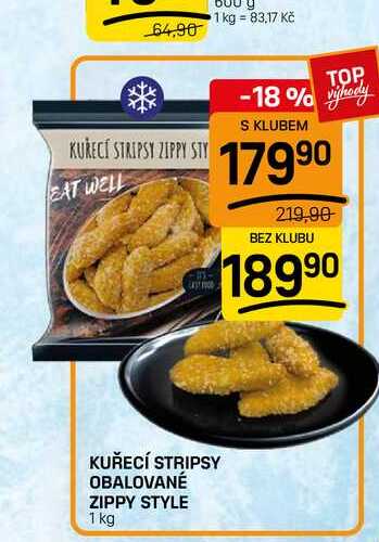 KUŘECÍ STRIPSY OBALOVANÉ ZIPPY STYLE 1 kg