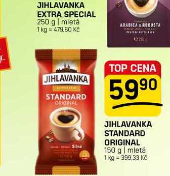 JIHLAVANKA STANDARD ORIGINAL 150 g | mletá
