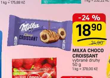 MILKA CHOCO CROISSANT vybrané druhy 50 g