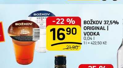 BOŽKOV 37,5% ORIGINAL | VODKA 0,04l
