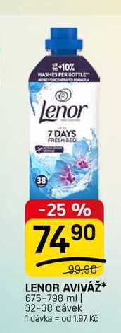 LENOR AVIVÁŽ✶ 675-798 ml | 32-38 dávek  