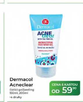 Dermacol Acneclear Cistici gel/peeling 150ml, 200ml 