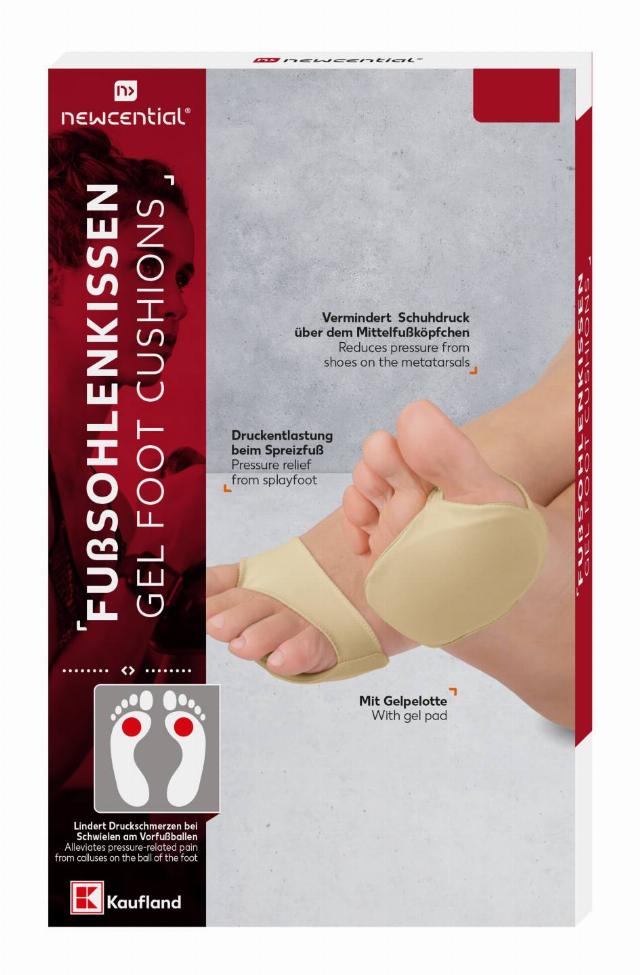 NEWCENTIAL Gelový polštářek¹ pod chodidlo L/XL