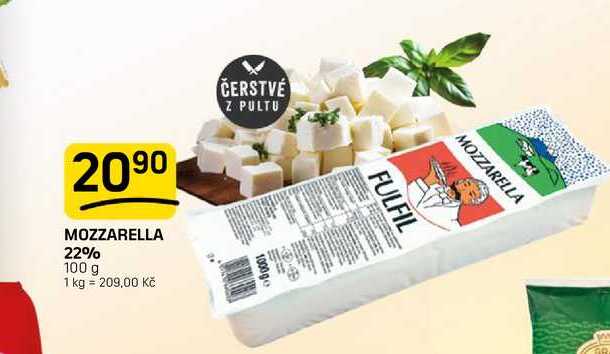 MOZZARELLA 22% 100 g 