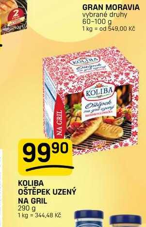KOLIBA OŠTĚPEK UZENÝ NA GRIL 290 g 