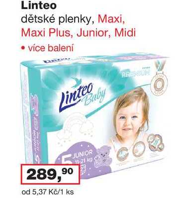 Linteo dětské plenky, balení