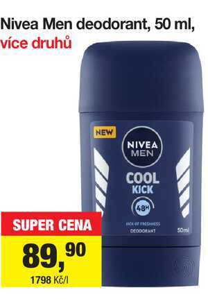 Nivea Men deodorant, 50 ml