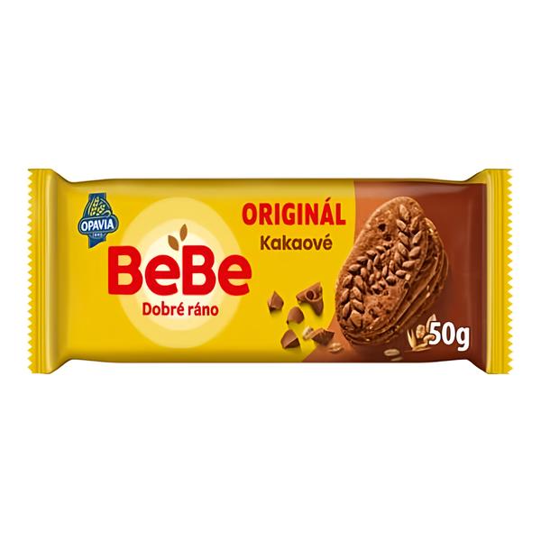 Opavia sušenky kakaové BeBe Dobré Ráno s kousky čokolády