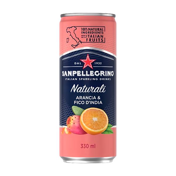 San Pellegrino Arancia & Fico d´India (pomeranč & opuncie), plech