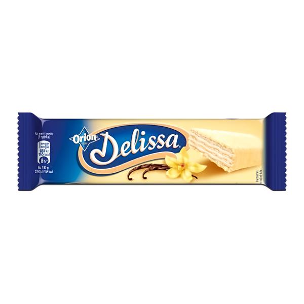 ORION Delissa oplatka s vanilkovou náplní máčená v bílé polevě