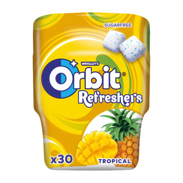 Orbit Refreshers Tropical žvýkačka, bez cukru