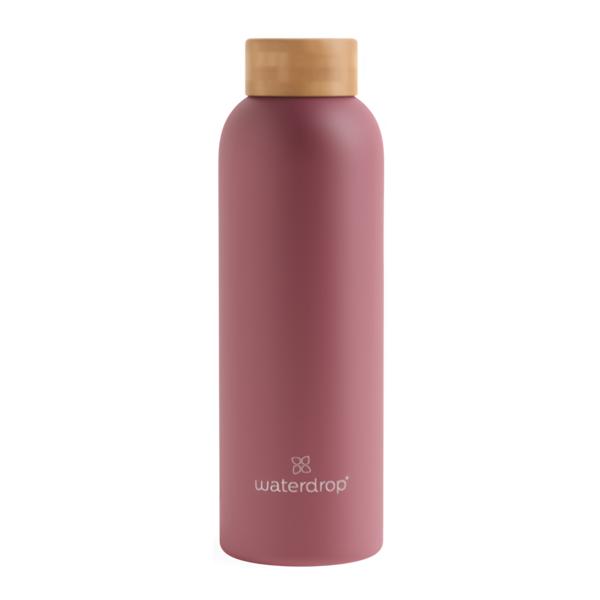 Waterdrop Termo láhev růžová nerez mat 600ml