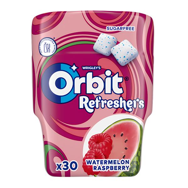 Wrigley's Orbit Refresher dóza s příchutí Meloun Malina