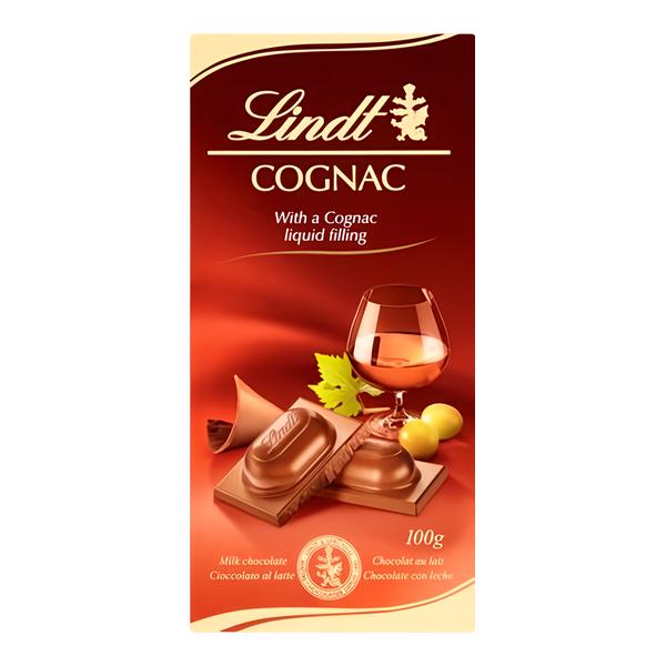 Lindt Mléčná čokoláda  s koňakovou náplní