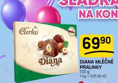 DIANA MLÉČNÉ PRALINKY 133 g  