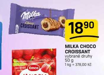 MILKA CHOCO CROISSANT vybrané druhy 50 g