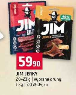 JIM JERKY 20-23 g vybrané druhy