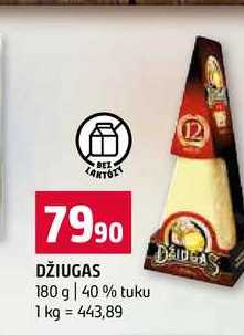 DŽIUGAS 180 g 40% tuku 