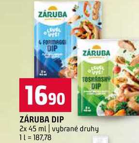 ZÁRUBA DIP 2x 45 ml vybrané druhy 