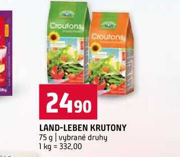 LAND-LEBEN KRUTONY 75 g vybrané druhy