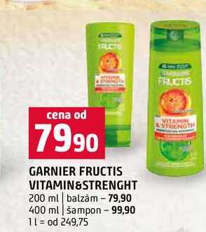 GARNIER FRUCTIS VITAMIN&STRENGHT 200 ml balzám 400 ml šampon 