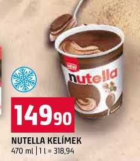 NUTELLA KELÍMEK 470 ml 