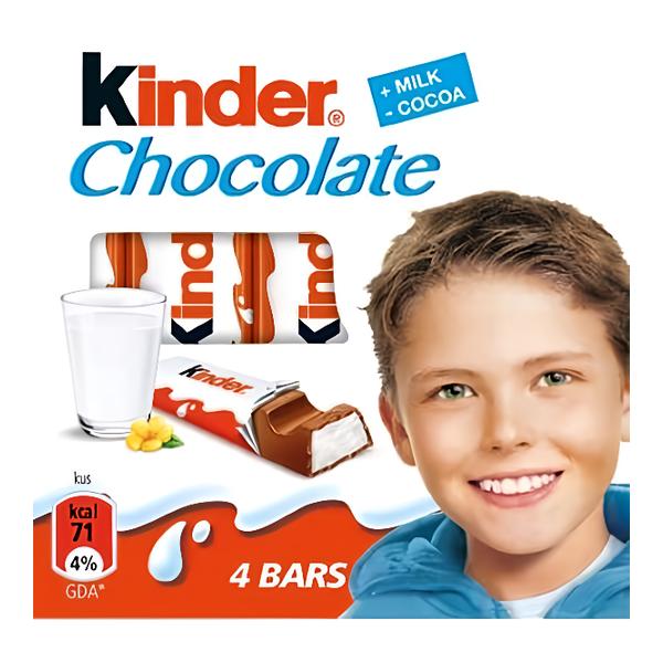 Kinder Chocolate Tyčinky z mléčné čokolády s mléčnou náplní