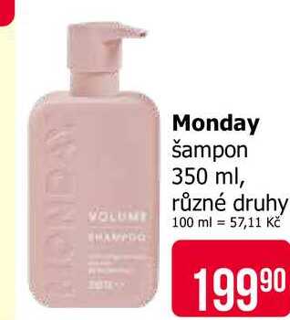 Monday šampon 350 ml, různé druhy 