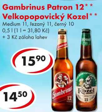 Gambrinus Patron 12, 0,5 l