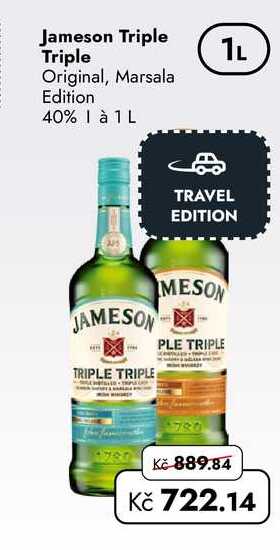 Jameson Triple Triple Original, Marsala Edition 40% 1 L  