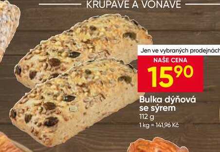 Bulka dýňová se sýrem 112 g 