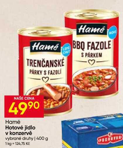 Hamé Hotové jídlo v konzervě vybrané druhy 400 g 