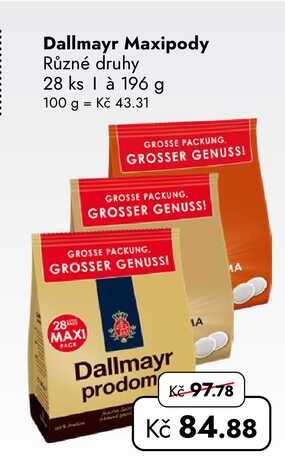 Dallmayr Maxipody Různé druhy 28 ks  