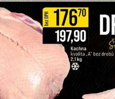 Kachna Š kvalita A bez drobů 2,1 kg 