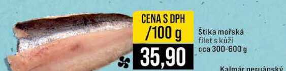 Štika mořská filet s kůží cca 300-600 g 100g