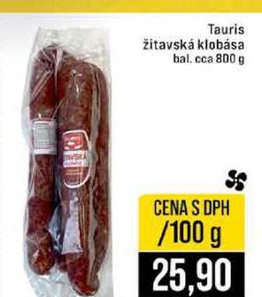 Tauris žitavská klobása bal. cca 800 g 